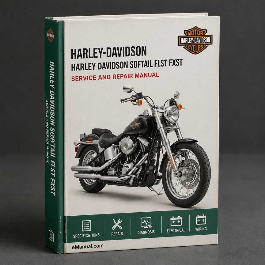 Harley Davidson Softail FLST FXST Motorcycles Complete Workshop Service Repair Manual 2000