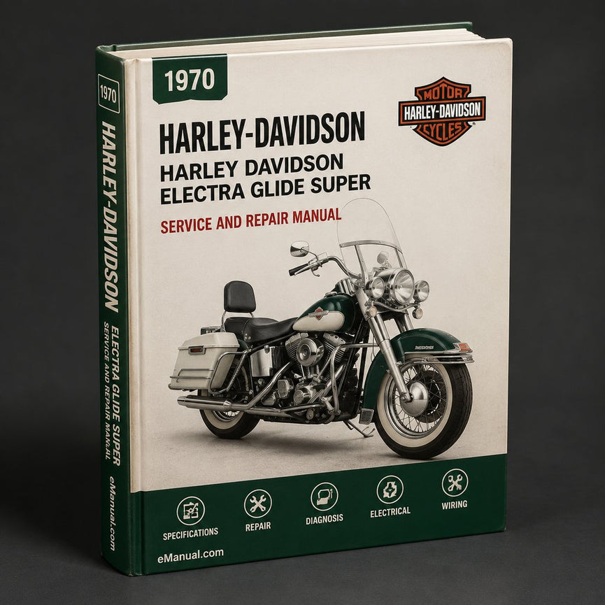 Harley Davidson Electra Glide Super Glide 1970-1972 Factory