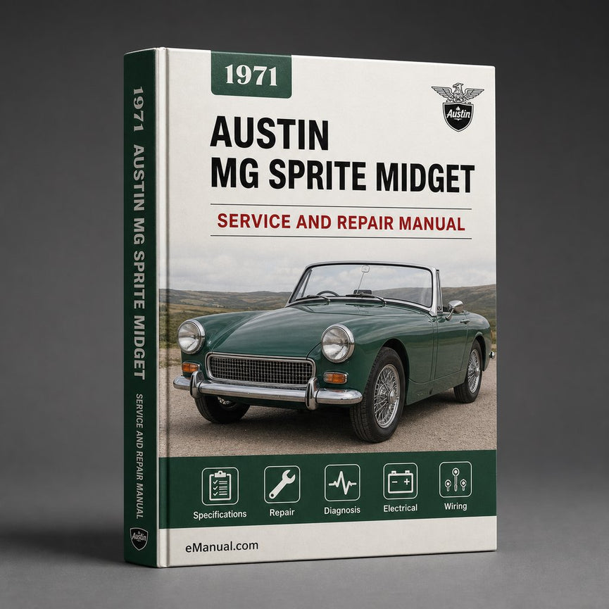 Austin MG Sprite Midget 1971 Factory Service Repair Manual