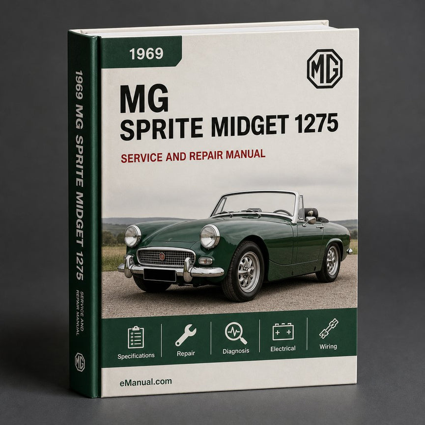 Sprite MG Midget 1275 Workshop Manual 1969 1970 1971 1972 1973 1974
