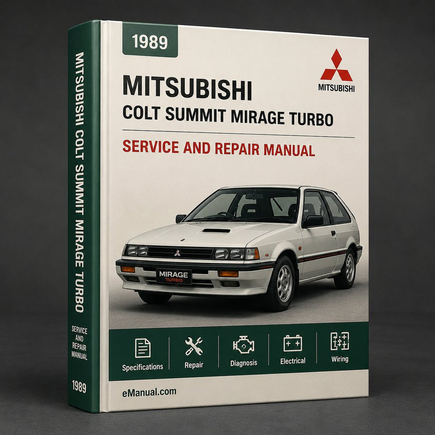 1989 Mitsubishi Colt Summit Mirage Turbo Factory Service Repair Manual