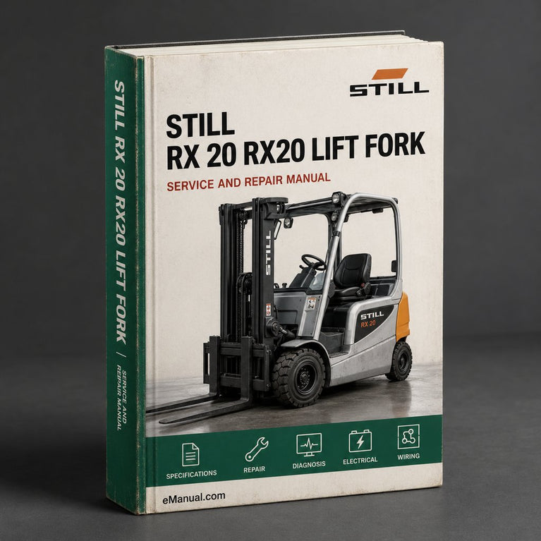 STILL RX 20 RX20 Lift FORK Truck Parts PART Manual
