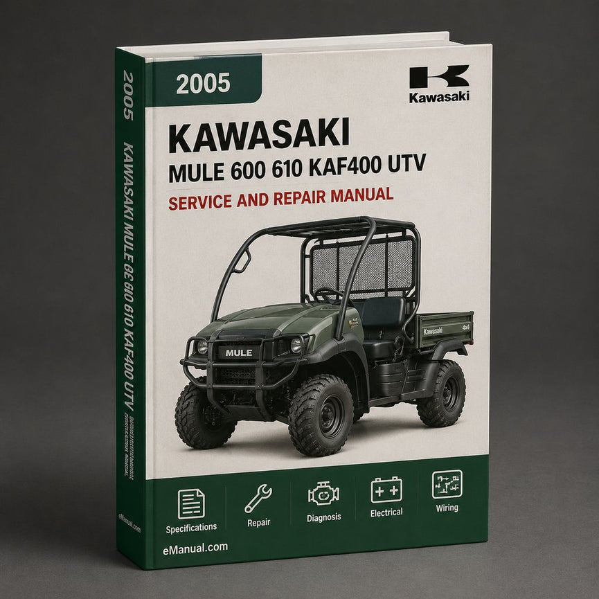 Kawasaki Mule 600 / 610 Service Manual Repair 2005-2013 KAF400 UTV