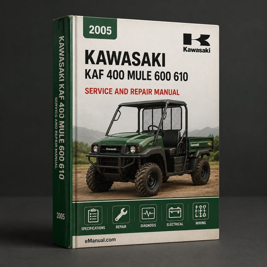 Kawasaki KAF 400 Mule 600 610 Service Manual 2005