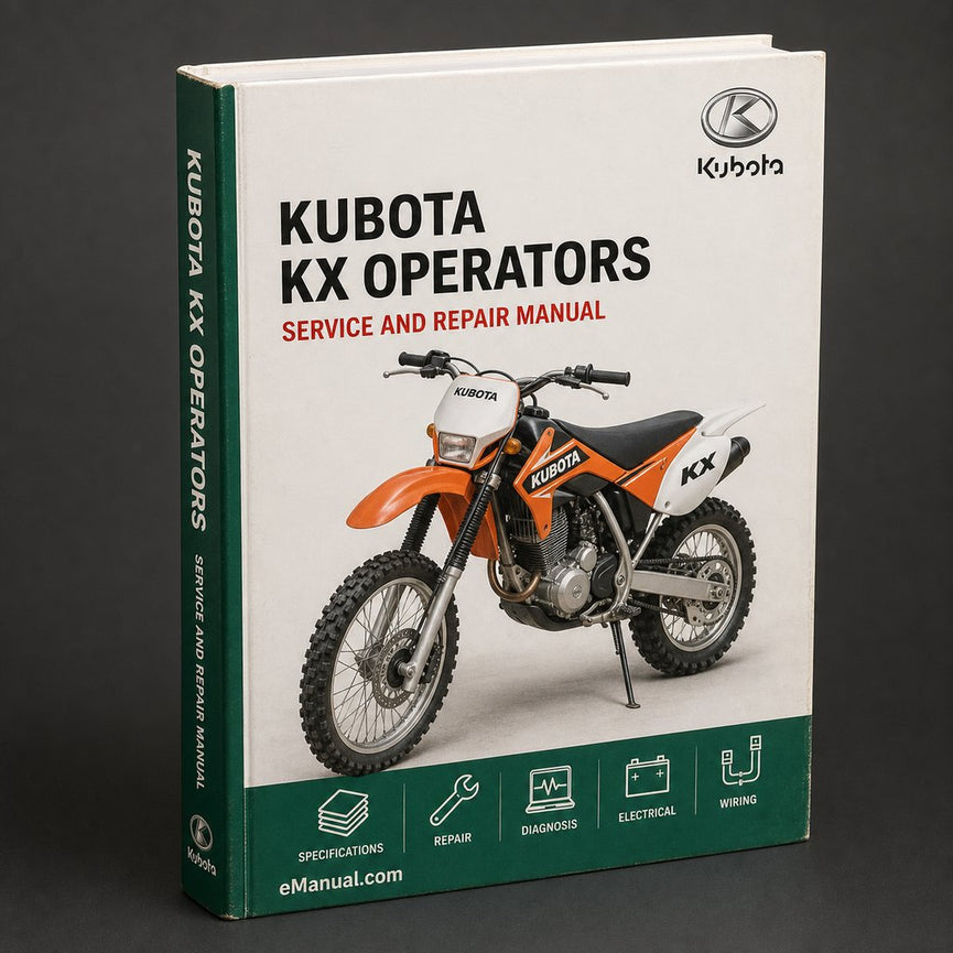 Kubota KX Operators Manual