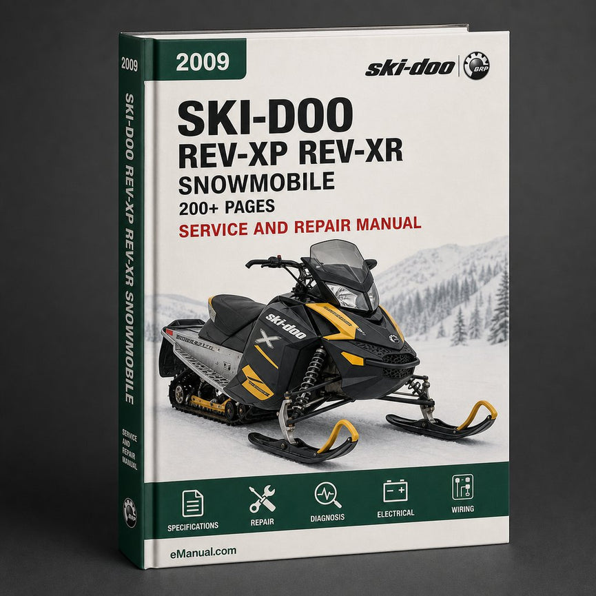 Ski-Doo REV-XP REV-XR Snowmobile Service & Repair Manual 2009-2010 (1 200+ pages PDF 292MB) Download