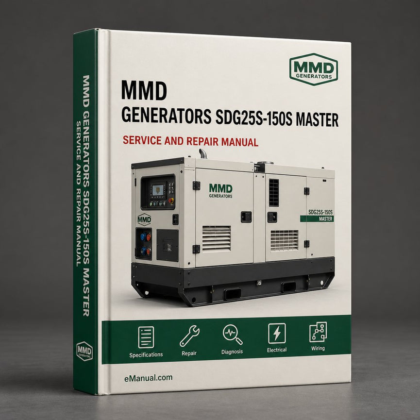 MMD Generators SDG25S-150S Master Service Manual
