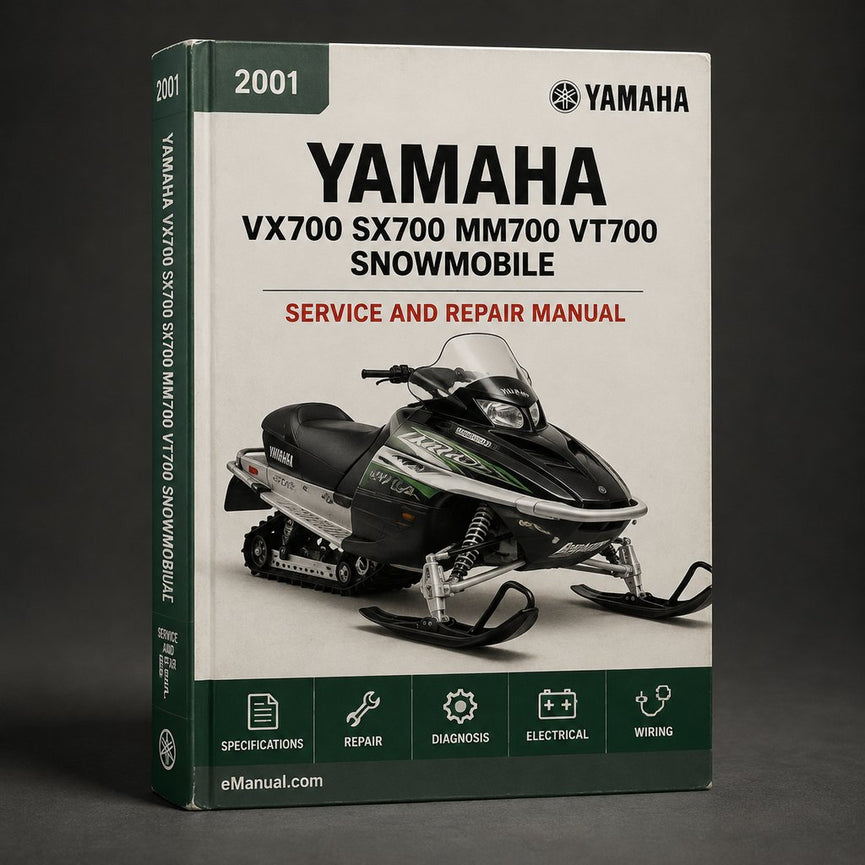 Yamaha VX700 SX700 MM700 VT700 Snowmobile Service Repair PDF Manual 2001-2004 Download