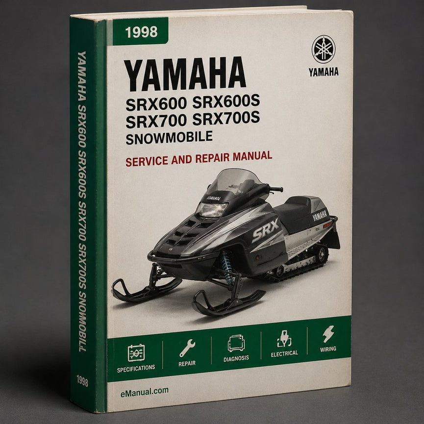 1998-1999 Yamaha SRX600 SRX600S SRX700 SRX700S Snowmobile Service Repair Factory Manual Instant Download PDF