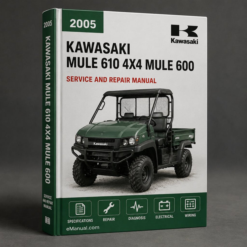 2005 Kawasaki Mule 610 4x4 Mule 600 KAF400 Service Repair Manual Instant Download PDF