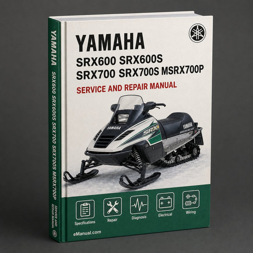 Yamaha SRX600 SRX600S SRX700 SRX700S MSRX700P Snowmobile Service & Repair Manual (1998 1999) - Download PDF