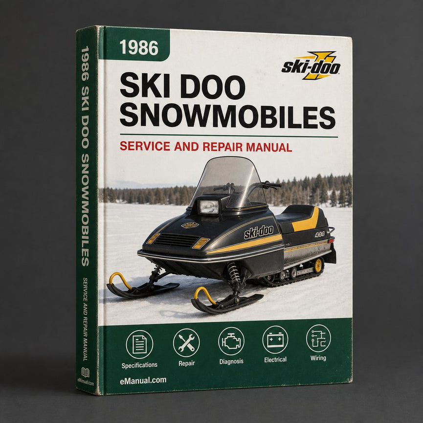 1986 SKI DOO Snowmobiles Repair PDF