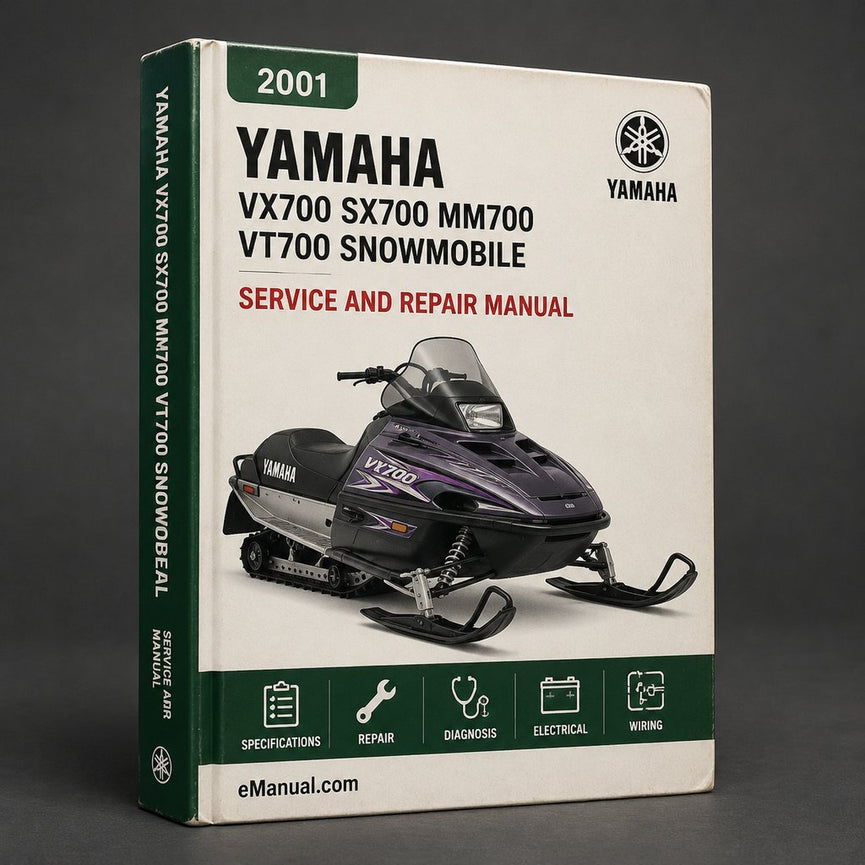 Yamaha VX700 SX700 MM700 VT700 Snowmobile Full Service & Repair Manual 2001-2004