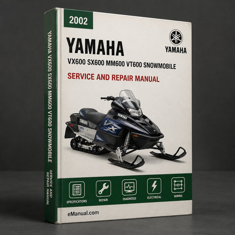 Yamaha VX600 SX600 MM600 VT600 Snowmobile Full Service & Repair Manual 2002-2003