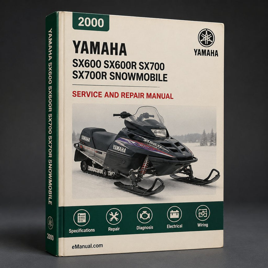 Yamaha SX600 SX600R SX700 SX700R Snowmobile Full Service & Repair Manual 2000-2002
