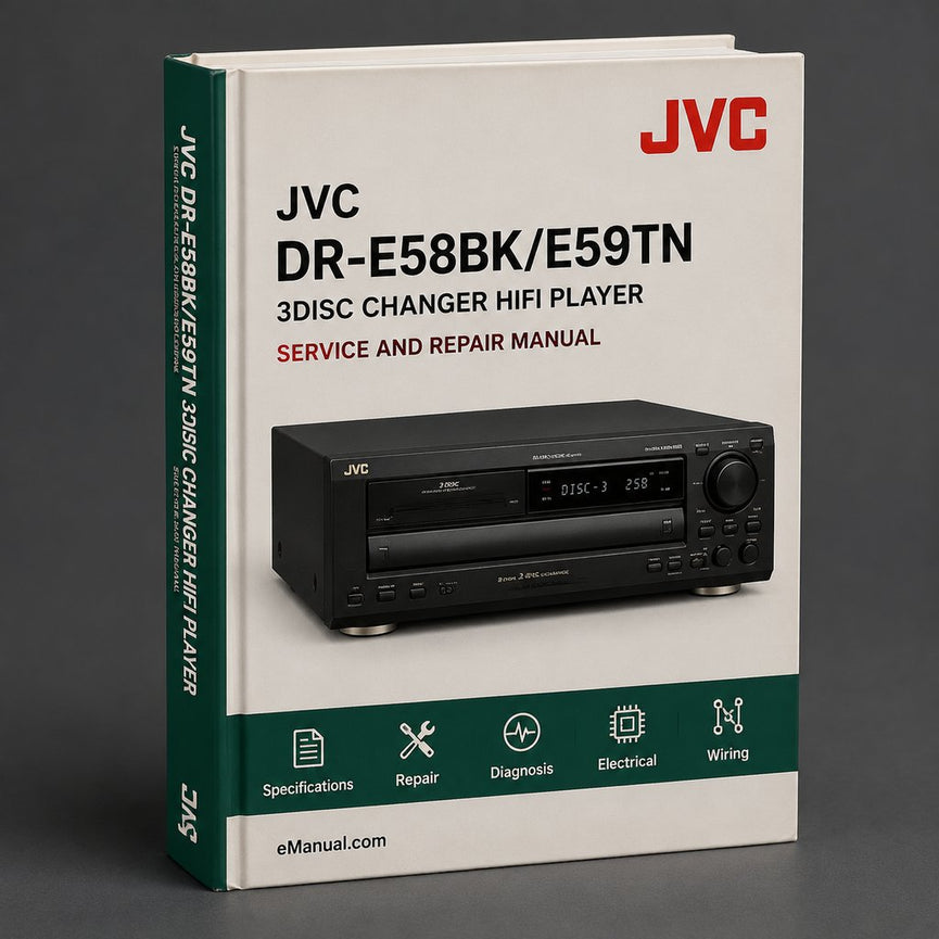 Service Manual JVC DR-E58BK/E59TN 3DISC CHANGER HIFI Player