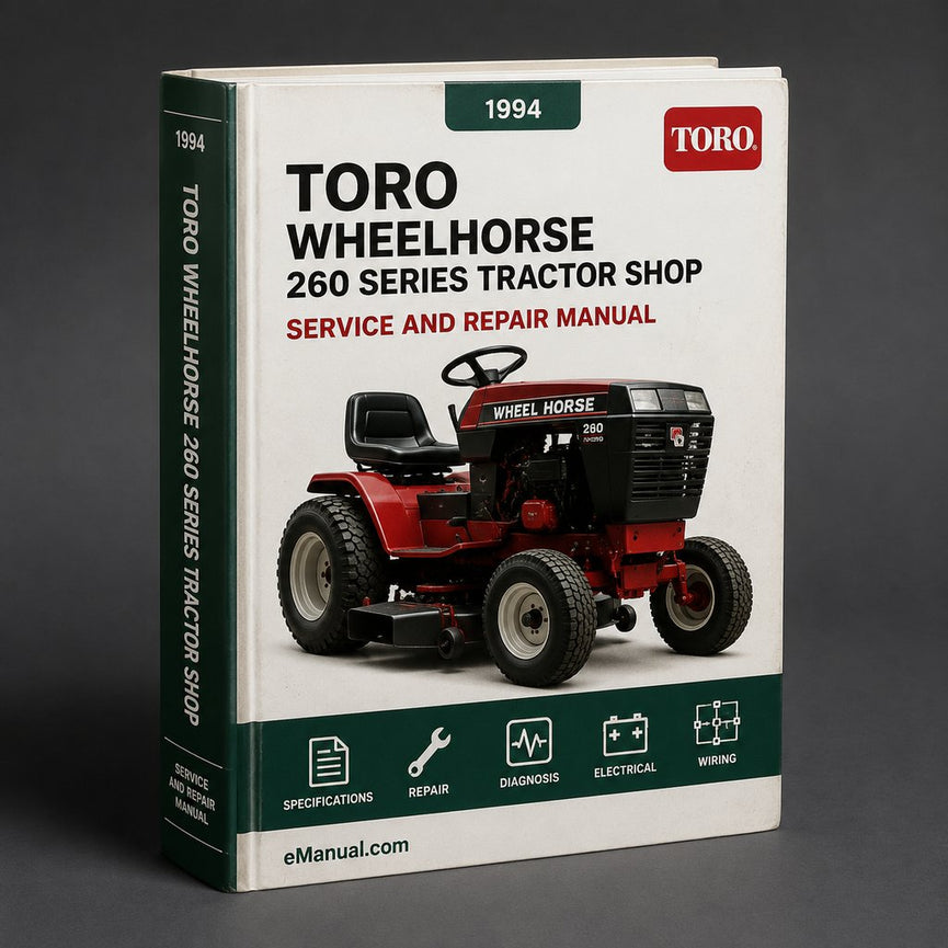 TORO WHEELHORSE 260 Series Tractor Shop Manual 1994-2002
