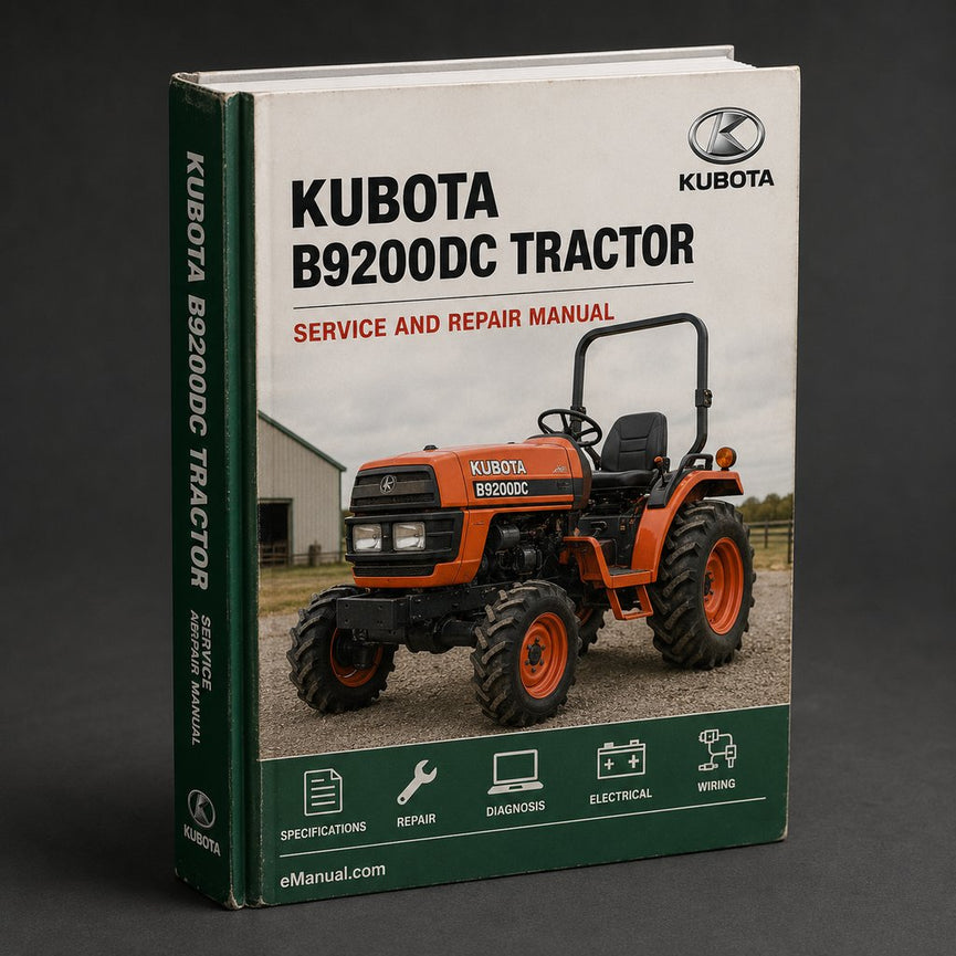 Kubota B9200DC Tractor Workshop Service Repair Manual