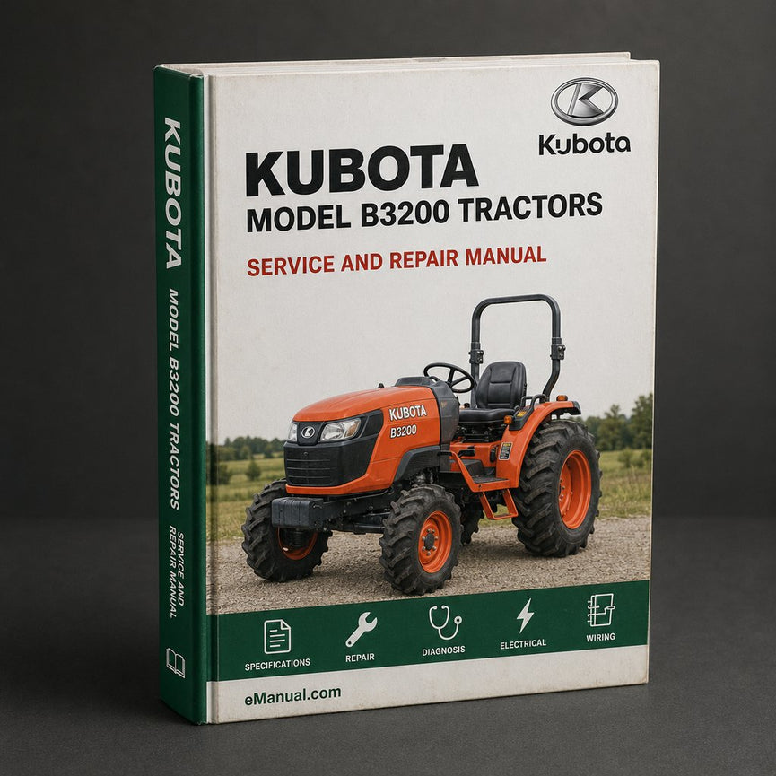 Kubota Model B3200 Tractors Factory Service Repair Manual