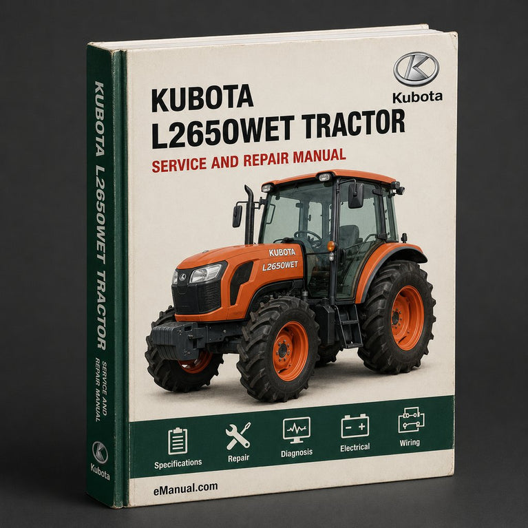Kubota L2650WET Tractor Workshop Service Repair Manual