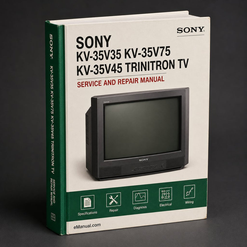 SONY KV-35V35 KV-35V75 KV-35V45 TRINITRON TV Service Manual Download PDF