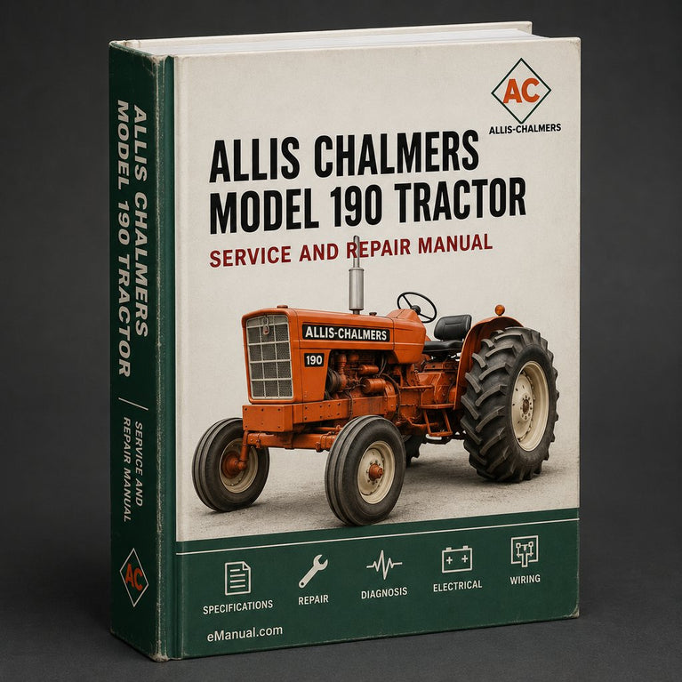 Allis Chalmers Model 190 Tractor Service Repair Manual