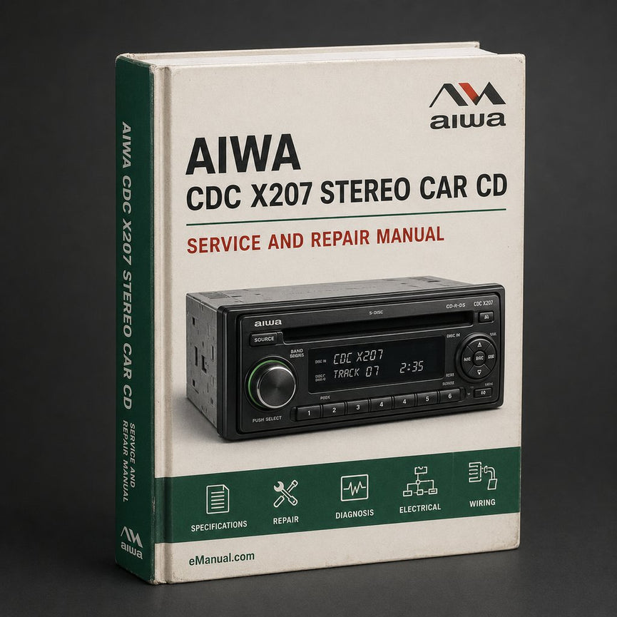 Aiwa CDC X207 Stereo CAR CD Receiver Repair Manual