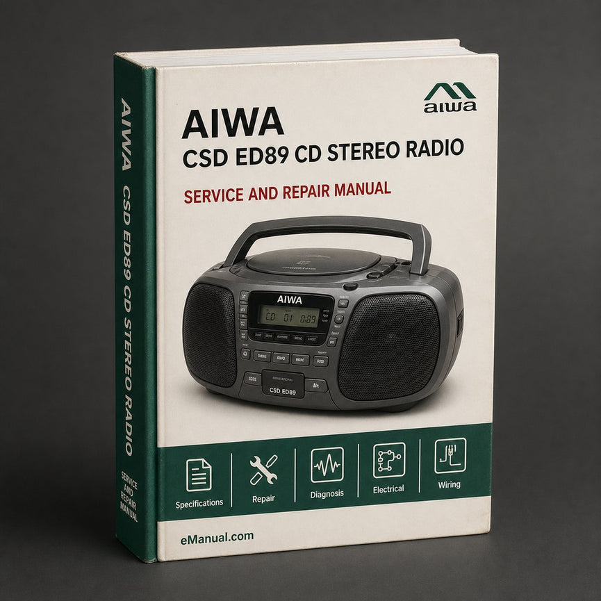 Parts List Manual Aiwa CSD ED89 CD Stereo RADIO CASSETTE RECORDER