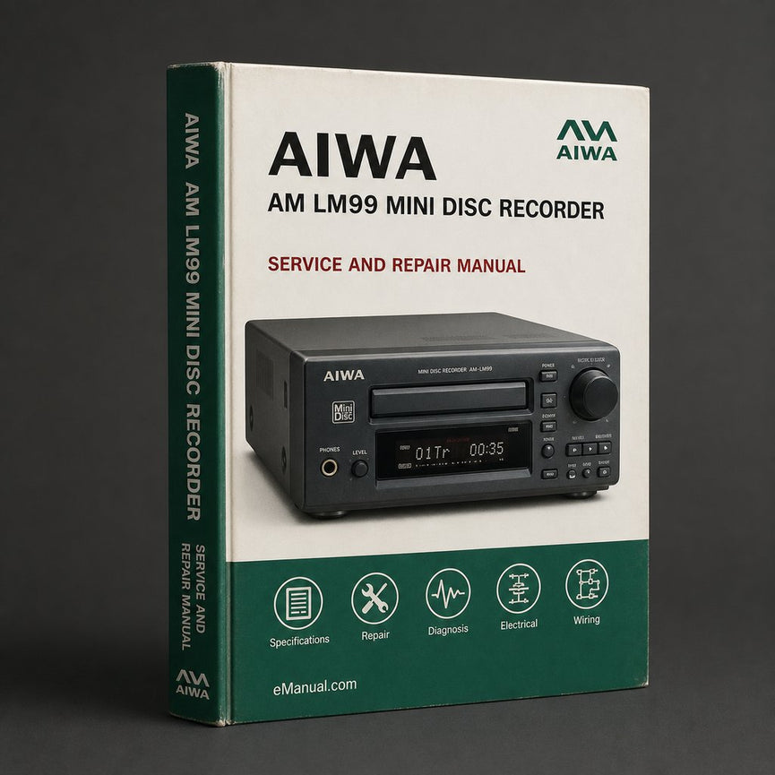 Parts List Manual Aiwa AM LM99 MINI DISC RECORDER