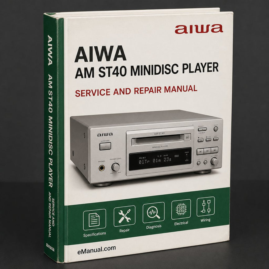 Aiwa AM ST40 MINIDISC Player Parts List Manual