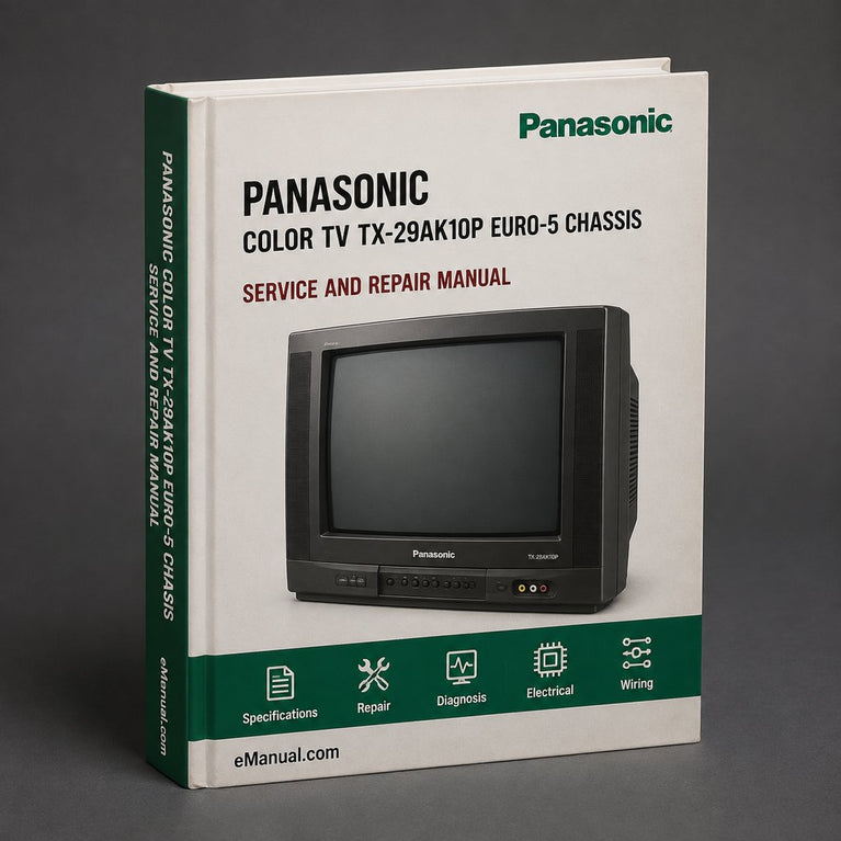 Panasonic Color TV TX-29AK10P EURO-5 Chassis Service Manual Download PDF
