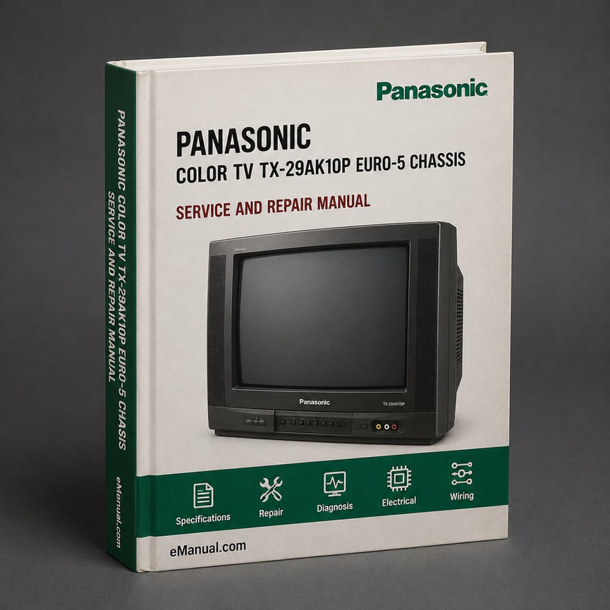 Panasonic Color TV TX-29AK10P EURO-5 Chassis Service Manual Download PDF