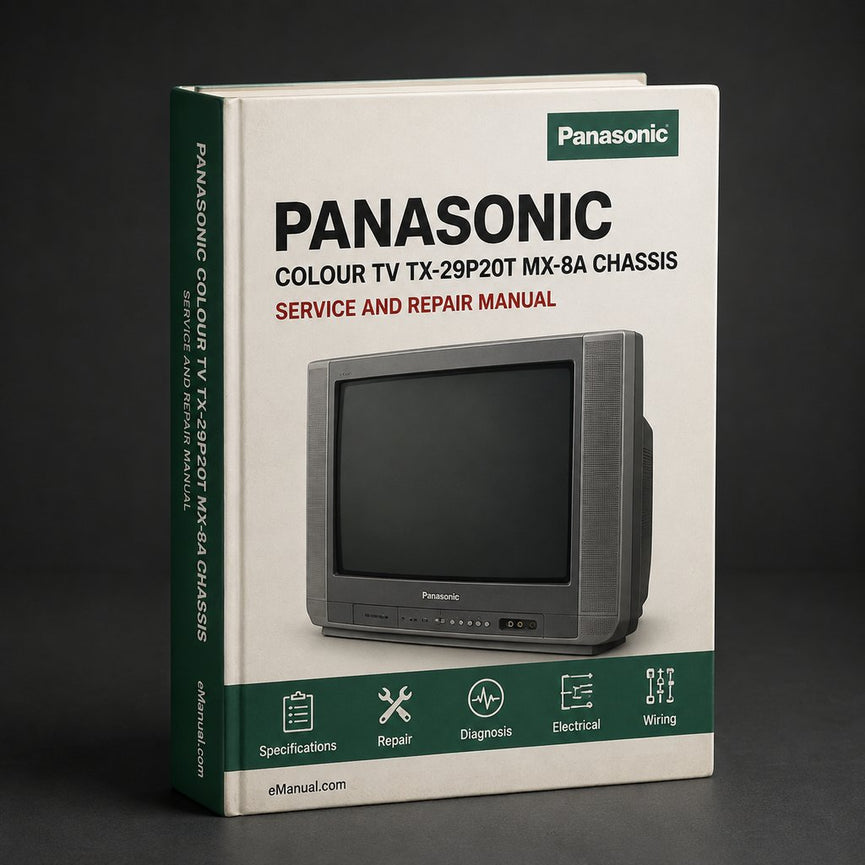 Panasonic Colour TV TX-29P20T MX-8A Chassis Service Manual Download PDF