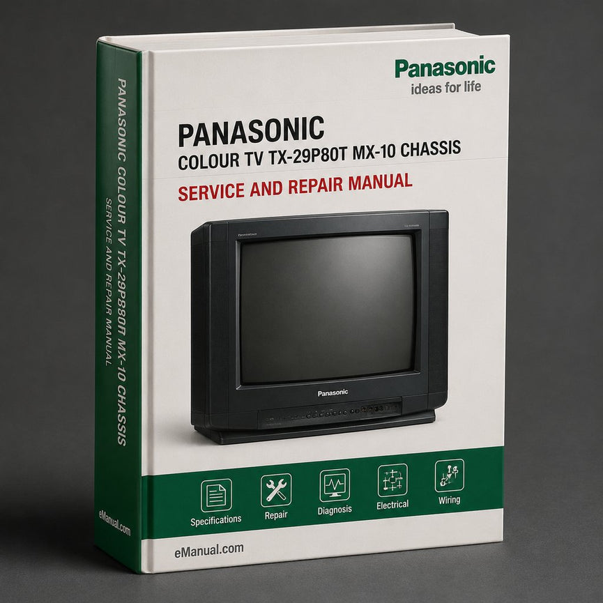 Panasonic Colour TV TX-29P80T MX-10 Chassis Service Manual Download PDF
