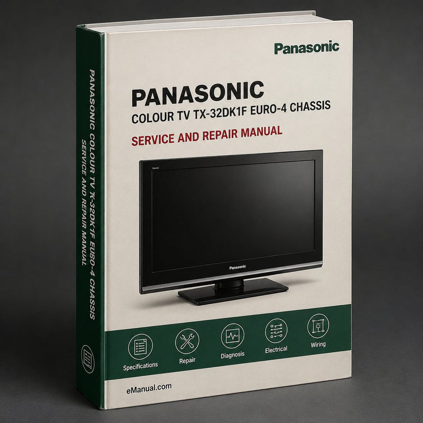 Panasonic Colour TV TX-32DK1F EURO-4 Chassis Service Manual Download PDF