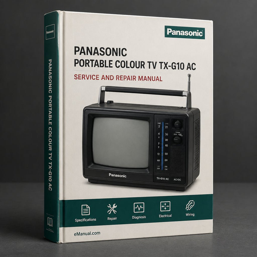 Panasonic Portable Colour TV TX-G10 AC 1 Chassis Service Manual Download PDF