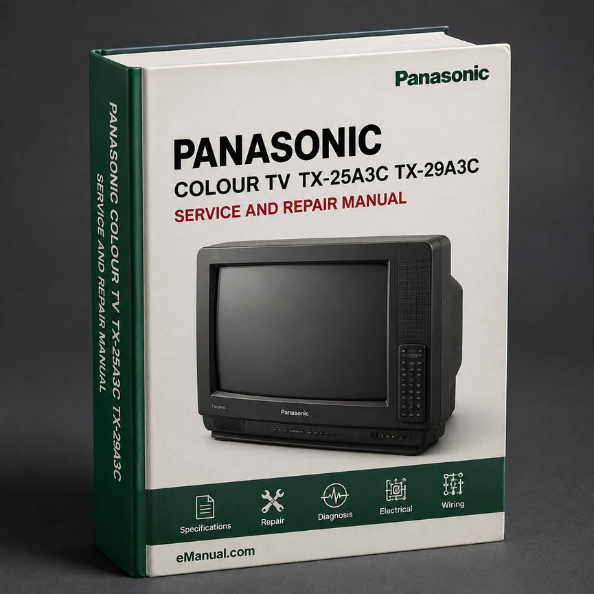 Panasonic Colour TV TX-25A3C TX-29A3C Service Manual Download PDF