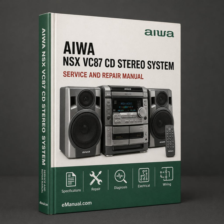 Aiwa NSX VC87 CD Stereo System Supplement Service Manual