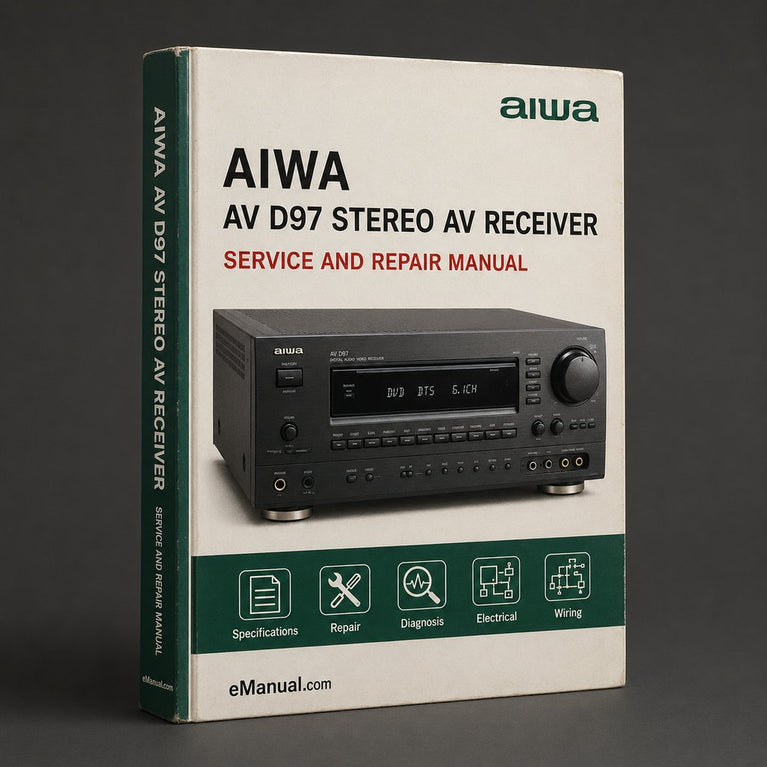 Repair Manual Aiwa AV D97 Stereo AV Receiver