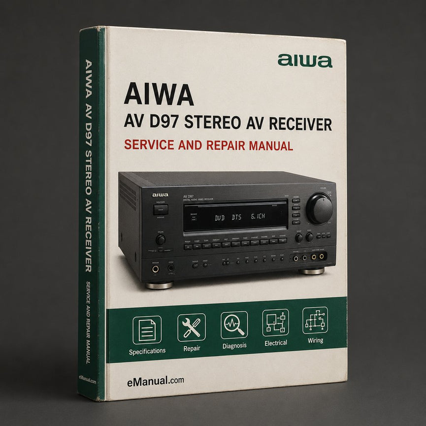 Repair Manual Aiwa AV D97 Stereo AV Receiver