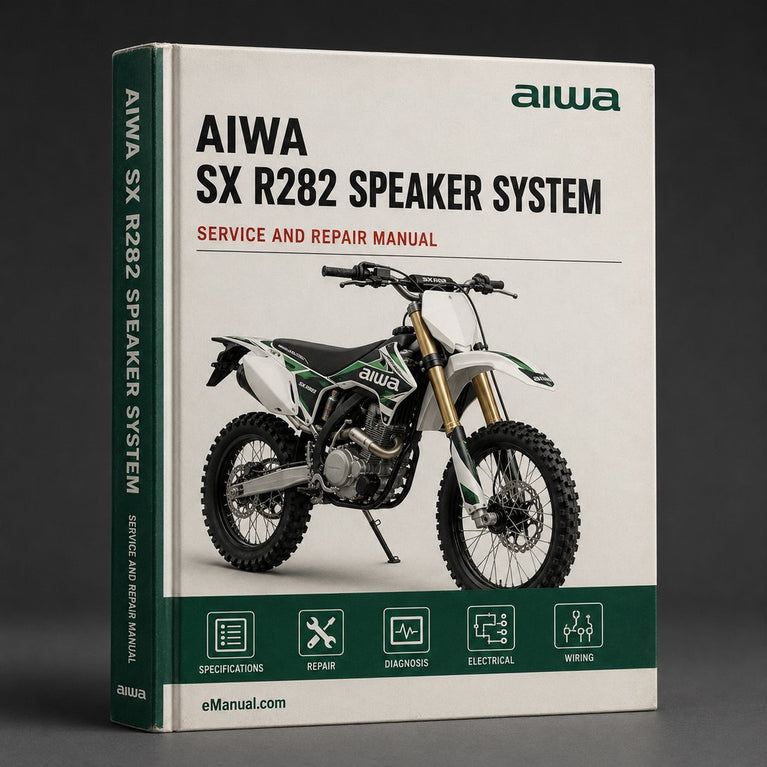 Parts List Manual Aiwa SX R282 SPEAKER System