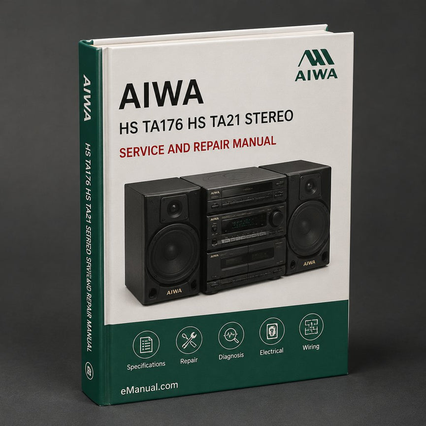 Parts List Manual Aiwa HS TA176 / HS TA21 Stereo RADIO CASSETTE Player