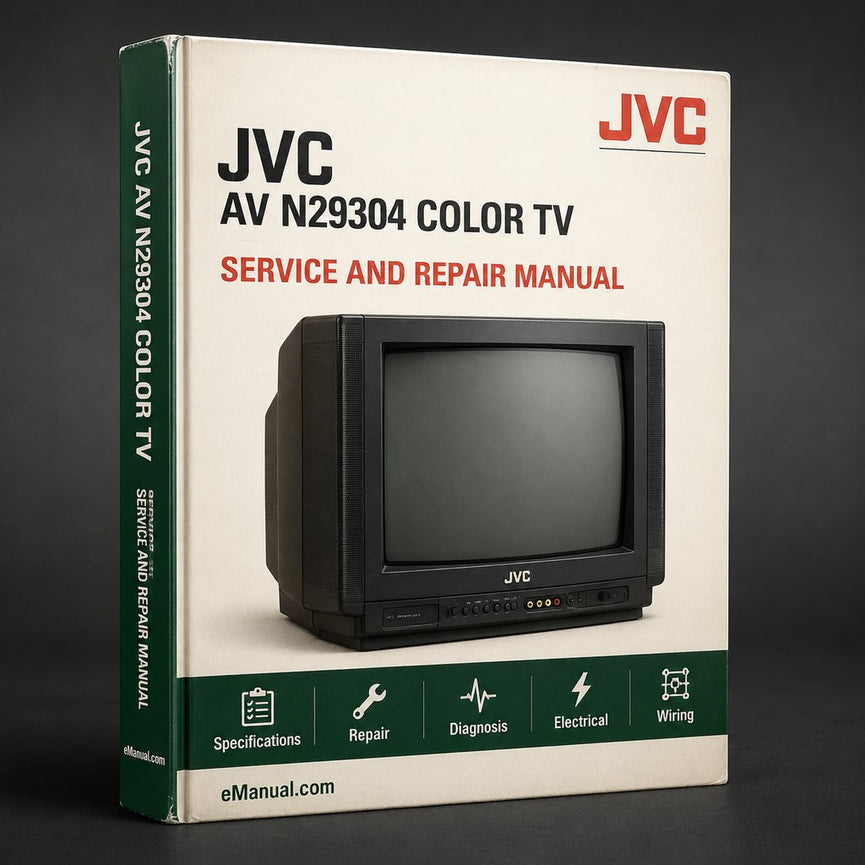 JVC AV N29304 Color TV Repair Manual