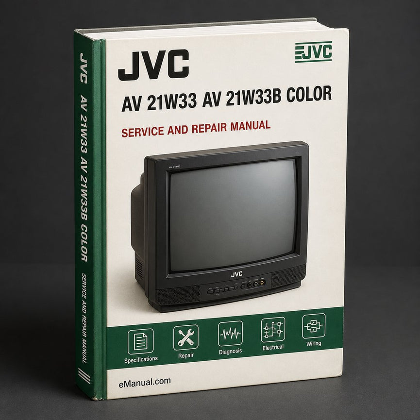 Service Manual JVC AV 21W33 / AV 21W33B Color TV