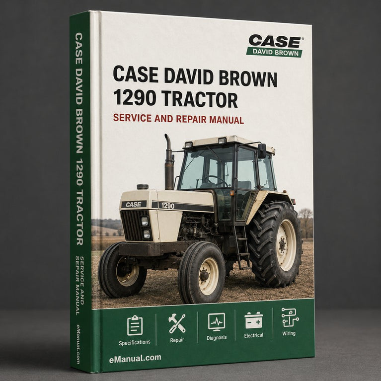 Case David Brown 1290 Tractor Workshop Repair Service Manual