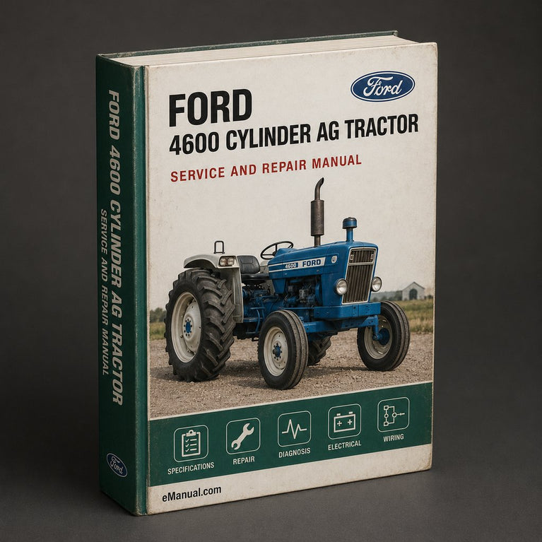 Ford 4600 3 CYLINDER AG Tractor ILLUSTRATED Parts List Manual