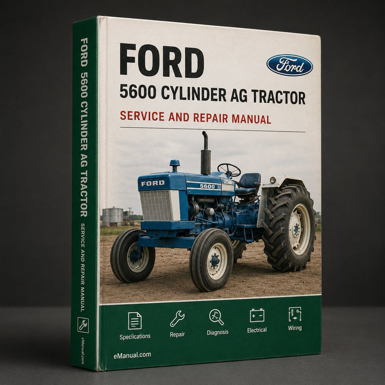 Ford 5600 4 CYLINDER AG Tractor ILLUSTRATED Parts List Manual