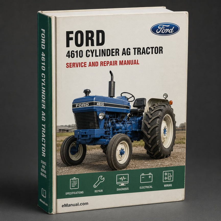 Ford 4610 3 CYLINDER AG Tractor ILLUSTRATED Parts List Manual