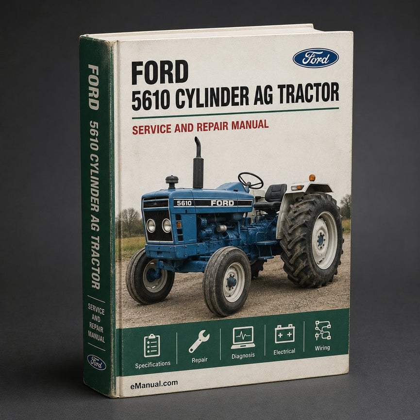 Ford 5610 4 CYLINDER AG Tractor ILLUSTRATED Parts List Manual