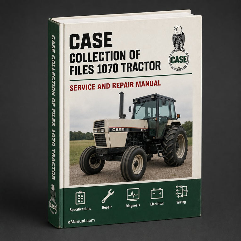 Collection of 2 files - Case 1070 Tractor Factory Repair Service Manual & Operators Manual - Download PDF